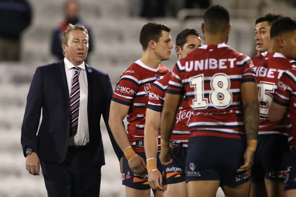 Trent Robinson has paid tribute to players and staff at the Roosters ahead of his 200th match in charge of the premiers.