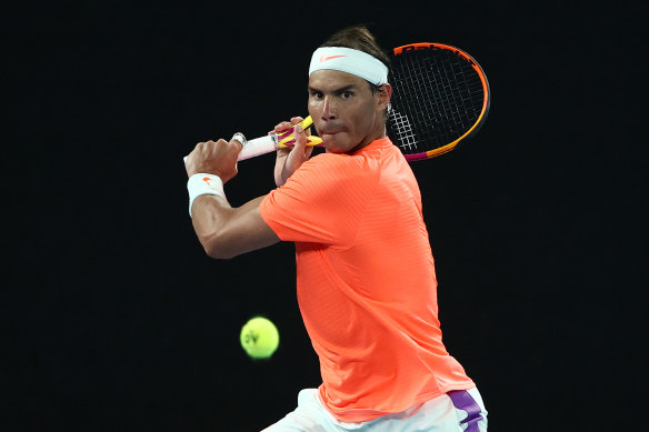 Rafael Nadal, pictured, struck a more conciliatory tone than the world No.1 Novak Djokovic.