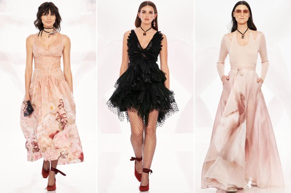 The latest collection from Zimmermann was launched online and is influenced by the discipline of dancers. 