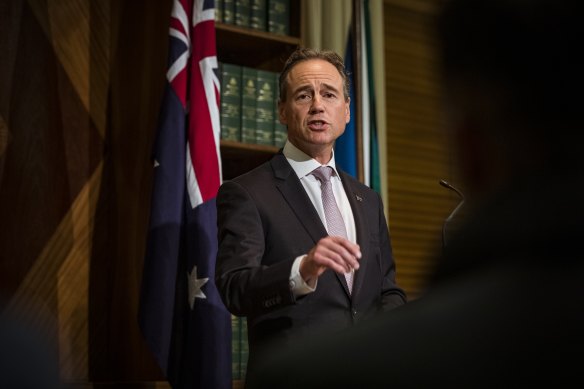 Health Minister Greg Hunt says telehealth services have been vital for Australians during the coronavirus pandemic.