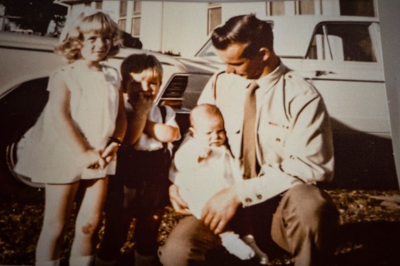 Ray Moore visited his children Rhonda, Craig and Gary at Holsworthy army base  in Sydney two months before he died in 1969.