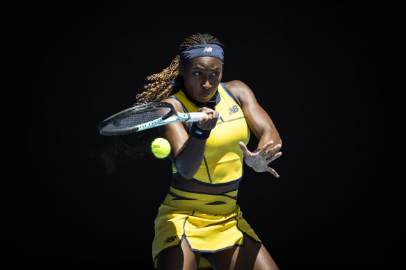 Coco Gauff has triumphed in the first round.