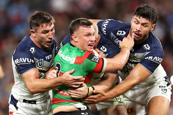 Jack Wighton during Saturday night’s loss to the Cowboys.