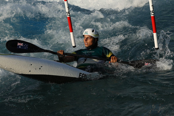 Kayak slalom favourite Jessica Fox said paddling during her heats was like ‘paddling in bathwater’.