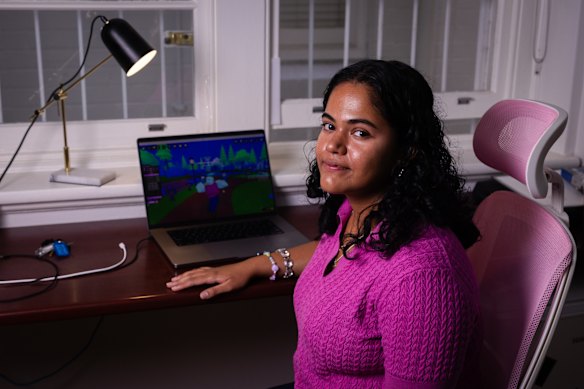 Roblox player and researcher Sanika Vekhande said it was jarring to realise that the game she had been playing her whole life used predatory design practices.