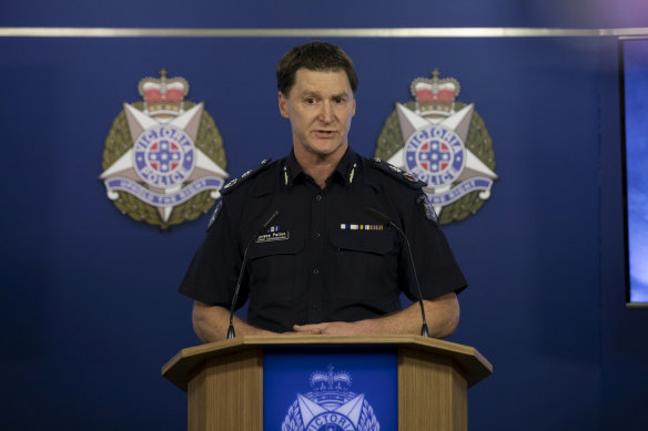Victoria's Police Commissioner, Shane Patton.