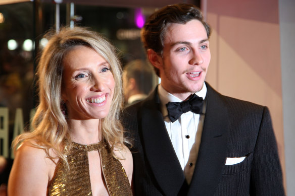 Sam Taylor-Wood and Taylor-Johnson attend the closing gala premiere of Nowhere Boy during the London Film Festival in 2009.