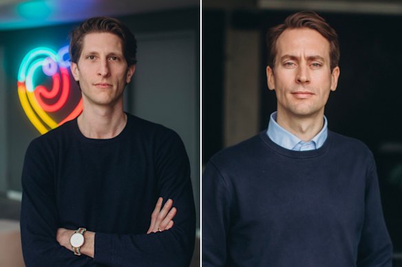 Lovehoney Group CEO Johannes Plettenberg (left) and chief technology officer Tobias Zegenhagen.