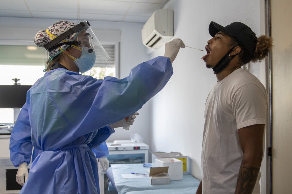 Despite the surge in recent cases, the death rate in Spain remains far below the March-April peak.