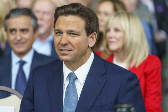 Florida Republican Governor Ron DeSantis.