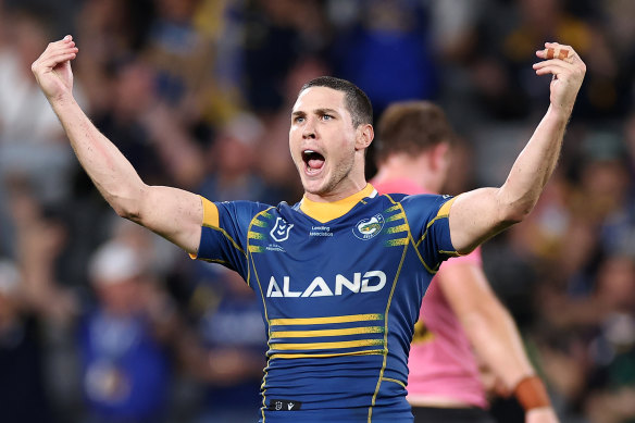 Eels halfback Mitchell Moses.