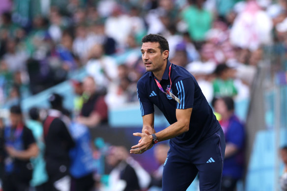 Argentina coach Lionel Scaloni.