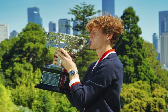 Italian star Jannik Sinner is back in Melbourne to defend his Australian Open crown.