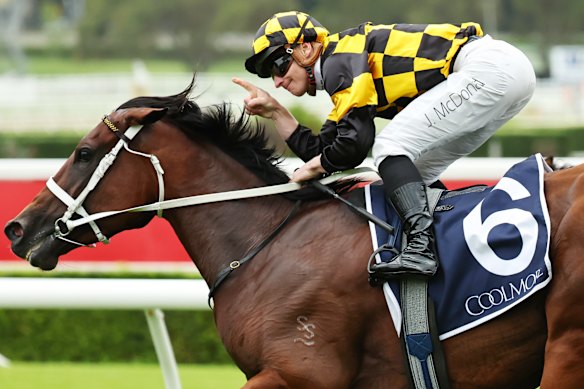 James McDonald and Joliestar win the Canterbury Stakes.