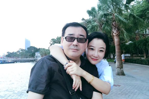 Australian writer Yang Hengjun, pictured with his wife, Yuan Xiaoliang.