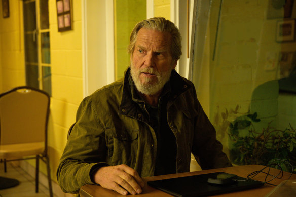 Jeff Bridges as Dan Chase, a former CIA operative whose 30-odd years of peaceful obscurity comes to an abrupt and brutal end in The Old Man.