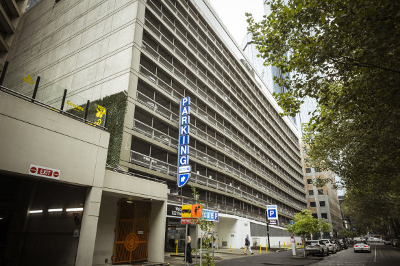 A car park in Flinders Lane that will be redeveloped under the code.