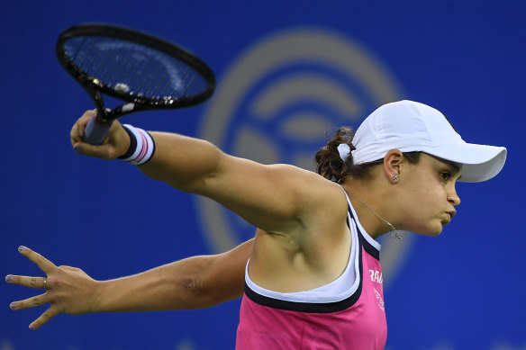 Ashleigh Barty lost in the semi-finals at Wuhan.
