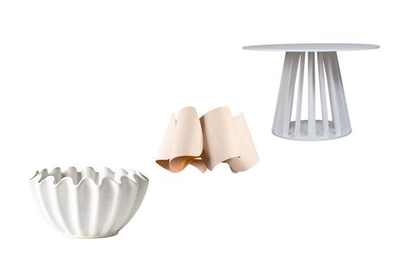 “Kaia” bowl; “Camila” pendant light; “Rune” dining table.