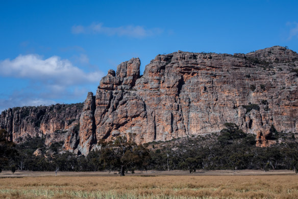 Mount Arapiles is a popular destination for climbers. 