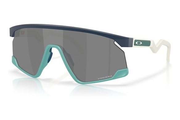 Oakley Non Polarised Unisex BXTR Shield Sunglasses, 0OO9280, Matte Abyss & Prizm Black, 39mm.