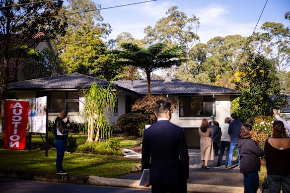 The auction market is weakening.