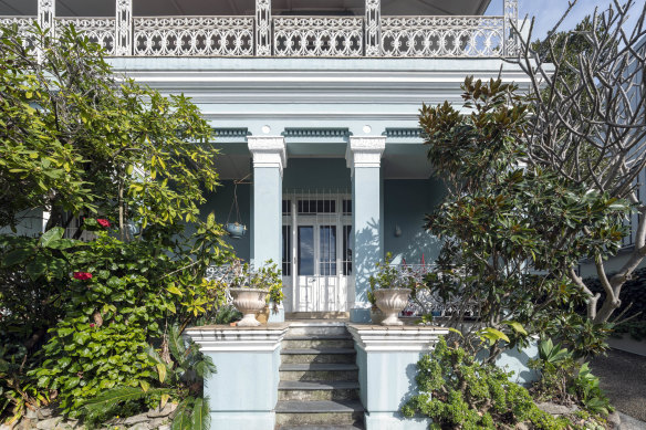 Mostyn was converted into a duplex in 1946, and almost 80 years later is for sale in one line.