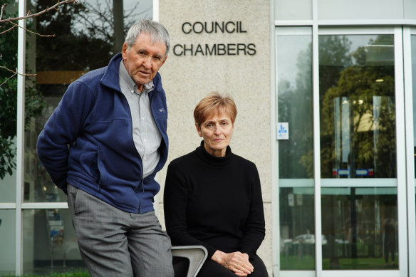 Long-term Altona residents Phillip Paul and Kaylene O’Shea are frustrated with the ticketing system required to attend council meetings.