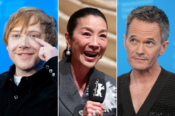 Rupert Grint, Michelle Yeoh and Neil Patrick Harris have all been subjected to tricky questions about politics at the Berlinale.