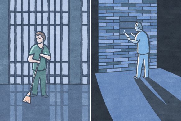Desic was a model prisoner: “There was never any drama with Darko,” recalls one guard. But one night in mid-1992, using a piece of hacksaw he hid in a toilet, Desic cut through a metal bar in his cell.