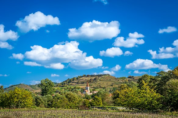 Village stops along the Via Transilvanica trail.
