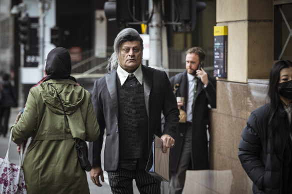 Jamal Mohammad arrives at Melbourne Magistrates’ Court on Monday.