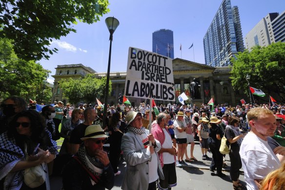 Sunday’s CBD protest.