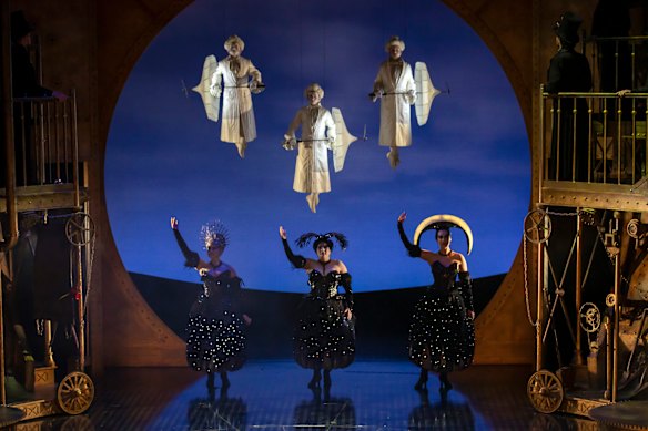 Performers in the steampunk take on The Magic Flute by Scottish Opera.