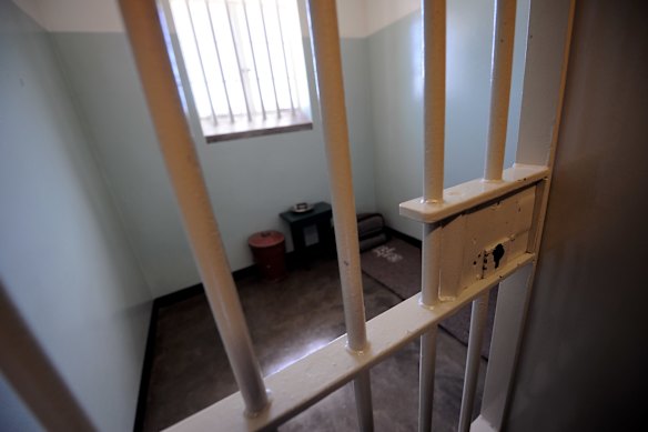 Nelson Mandela’s cell.