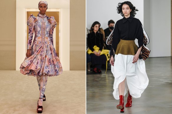 Zimmermann’s ‘Stargazer’ collection was an entertaining exercise in colour while Proenza Schouler offered glimpses of excitement with flashes of animal print.