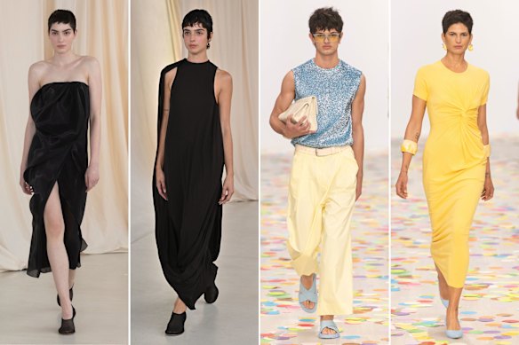 Models at Bianca Spender and Gary Bigeni sporting the most popular hairstyle at Australian Fashion Week.