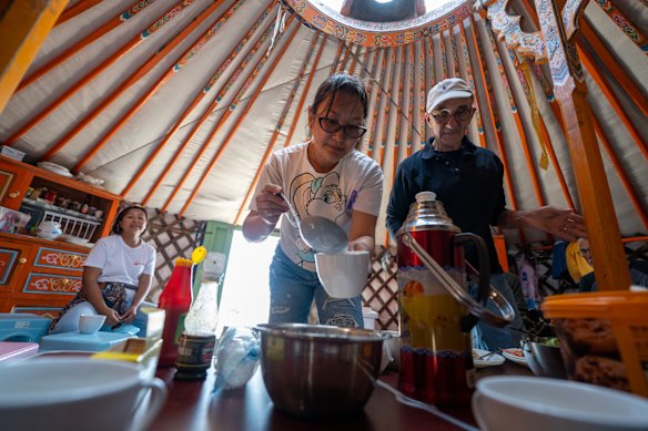 La vida en un ger mongol.