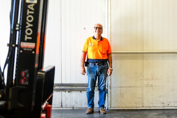 Choice Chips founder Michael Xydas at his Wangara warehouse.