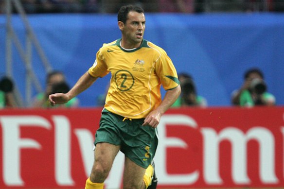 Kevin Muscat at the 2005 Confederations Cup with the Socceroos.
