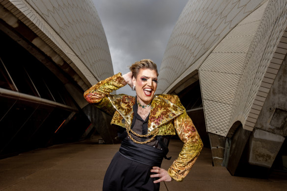 Kaye says he won’t be the first drag queen to perform on stage at the Joan Sutherland Theatre and  certainly won’t be the last.”
