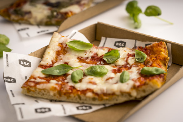 Pizza margherita from D.O.C will be one of several Italian snacks in the Lygon Street Precinct.