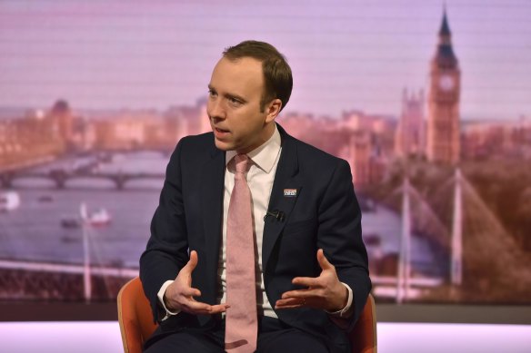 Matt Hancock, Secretary of State for Health and Social Care appears on the BBC on Sunday.