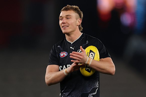Carlton’s Patrick Cripps is moving into the veteran category, and still without a grand final appearance. 