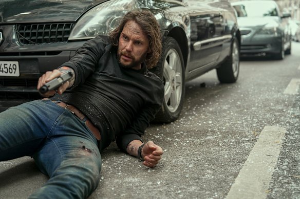 Taylor Kitsch as Ben Edwards in The Terminal List: Dark Wolf.