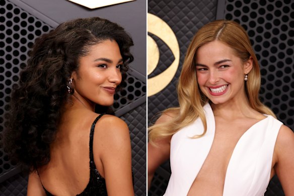 Olivia Dean and Addison Rae ae part of the celebrity cohort reviving the centre part.