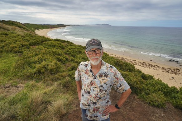 Terry Ahern pulled a man from the water at Surf Beach on January 12.