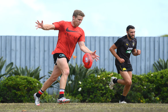 Risky business: The Saints could bring Dan Hannebery back for round 18, his first appearance since round five.