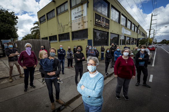 Andrea Bunting and fellow Brunswick locals are opposed to the Bunnings plans.