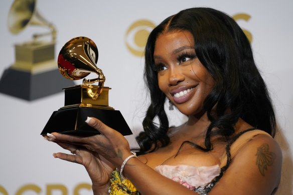 SZA is the most-nominated artist at the 66th Grammy Awards, receiving nine nods.